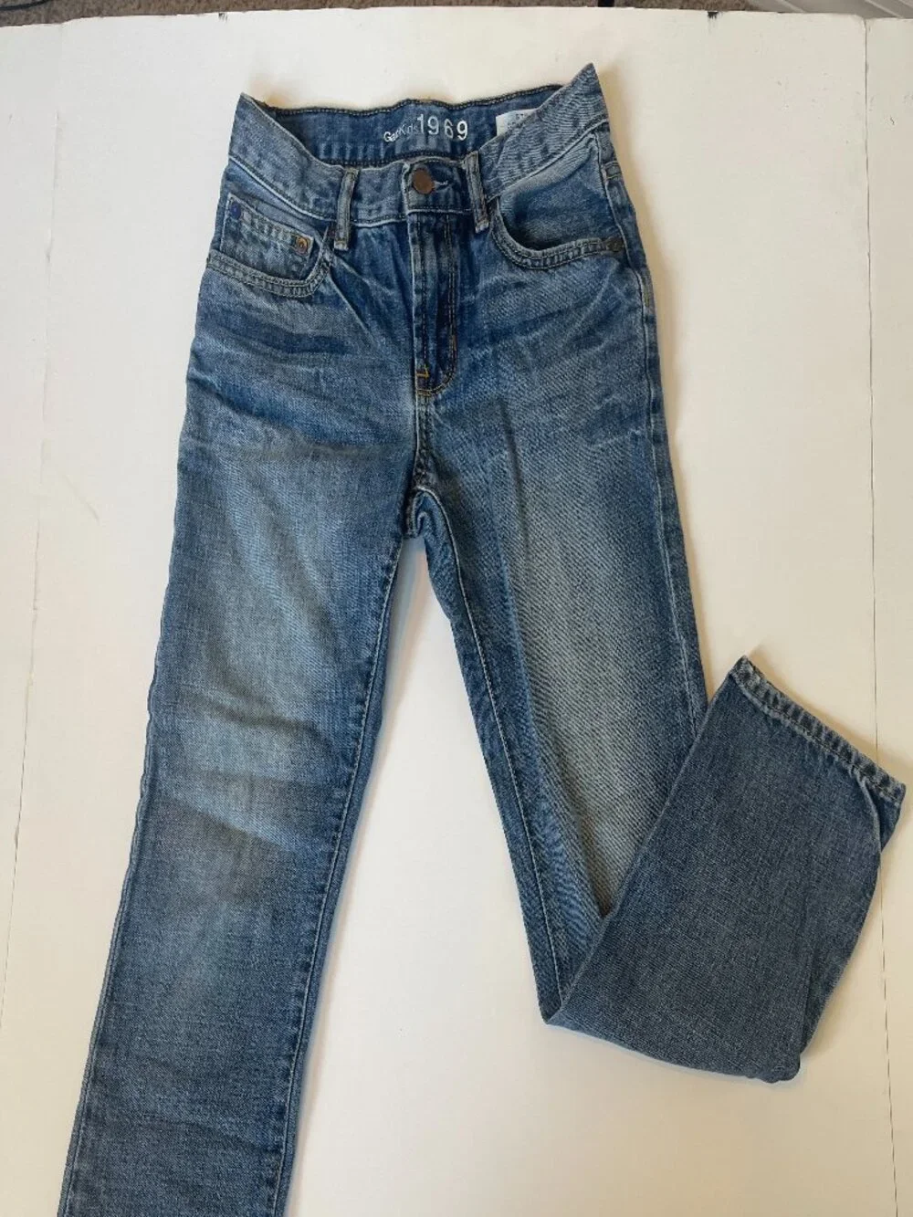 GapKids 1969 Straight Coupe Droite Original Boys Size 10 w/ Adjustable Waist